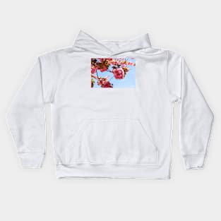 Pink flowers Kids Hoodie